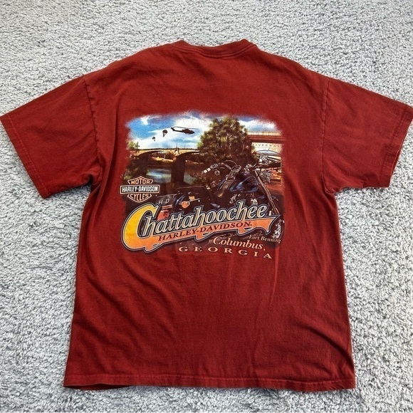 Harley Davidson Shirt Mens Large Motorcycle Riding Tee Basic HD Apparel Genuine - Picture 6 of 6